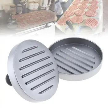 

12cm Aluminum Alloy Hamburger Press with Round Hamburger Grill Burger Press Maker Mold for Kitchen Tools