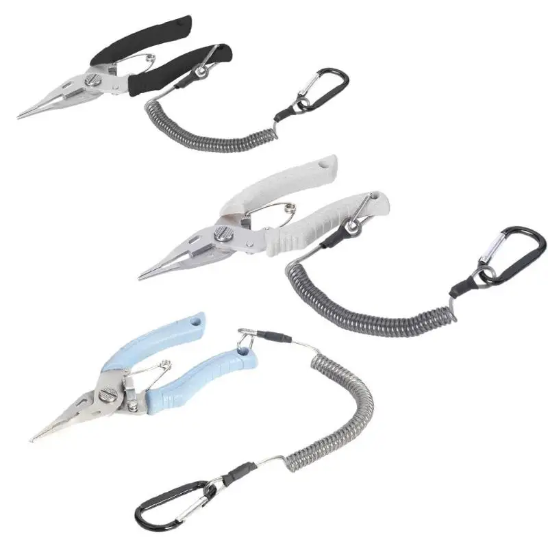 

Fishing Plier New Fishing Multifunctional Plier Fishing Lanyards Boating Ropes Kayak Camping Secure Pliers Lip Grips Tackle