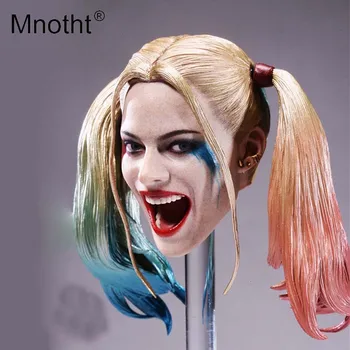 

Mnotht 1:6 Joker Head Sculpt suicide squad Harry Quinn Smiling face Head Carving Model For 12in Action Figure Collections Toy m3