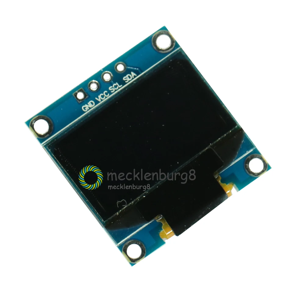 Синий цвет 0 96 дюймов 12864 128*64 OLED ЖК дисплей модуль контроллера плата драйвера SSD1306