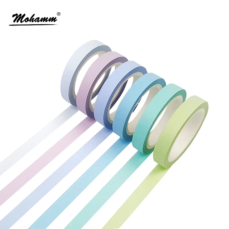 

8mm Width Colorful Rainbow Japanese Decorative Adhesive Tape Masking Washi Tape Diy Scrapbooking Tools Sticker Label