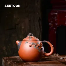 250cc аутентичный Исин Чайный горшок сосновые иглы Дракон яйцо горшок мастер ручной работы Фиолетовый Глиняный чайный набор чайник креативный домашний декор