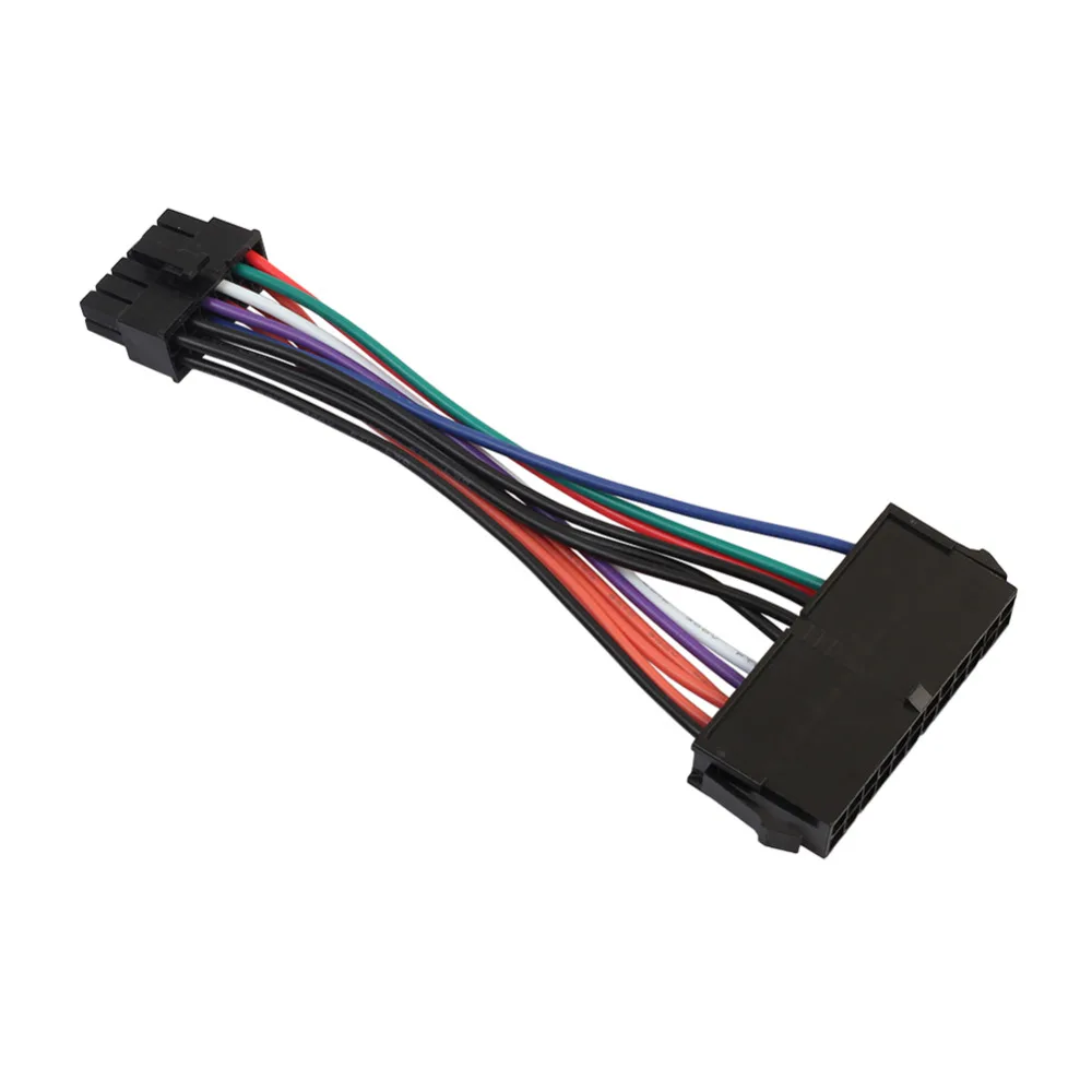 

Durable 15cm 24 Pin to 12 Pin ATX Power Supply PC Motherboard Adapter Gadget Extension Cable Converter Cord 18AWG Wire Wholesale