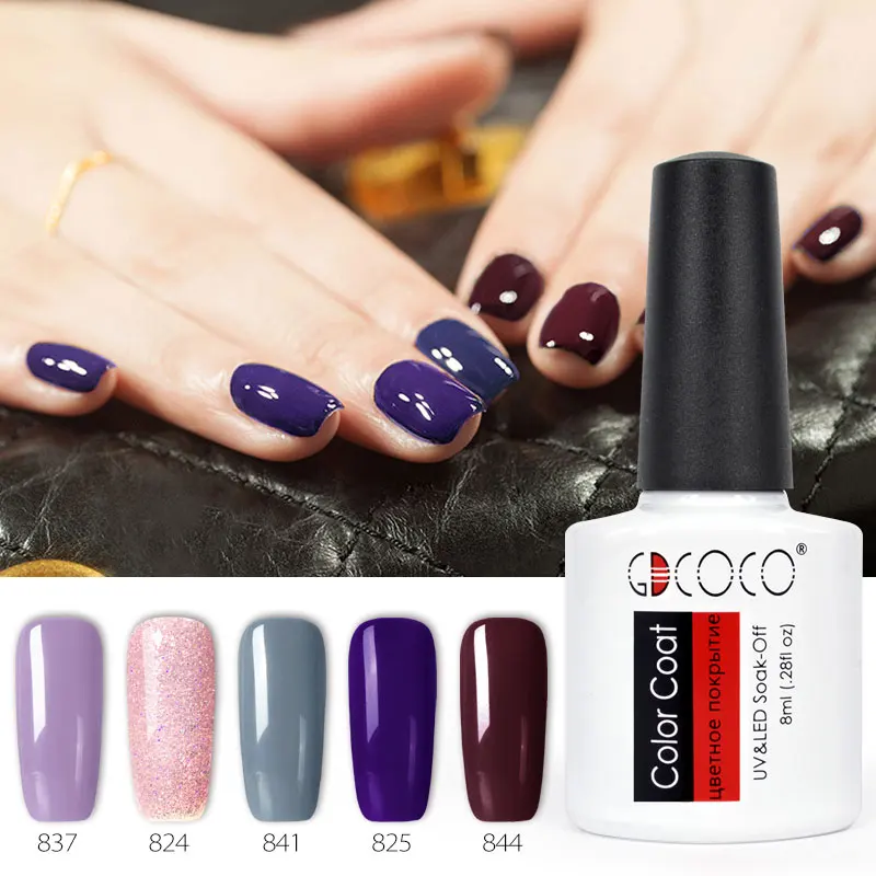 GDCOCO лак для ногтей nail Art Гель для дизайна Лаки 8 мл неонового цвета блестящие soak off-польский гель маникюр