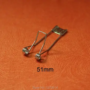 

100pcs fixed spring clip for LED ceiling lamp spotlight, downlight , Length 51mm , Free shipping