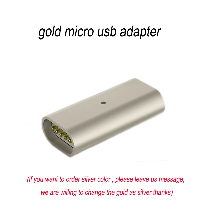 Магнитный адаптер Micro Usb, магнитный разъем для IPhone, Android, Тип C, 3 в 1, кабель для передачи данных, конвертер для Xiaomi, samsung, huawei - Цвет: 1pc glod adapter