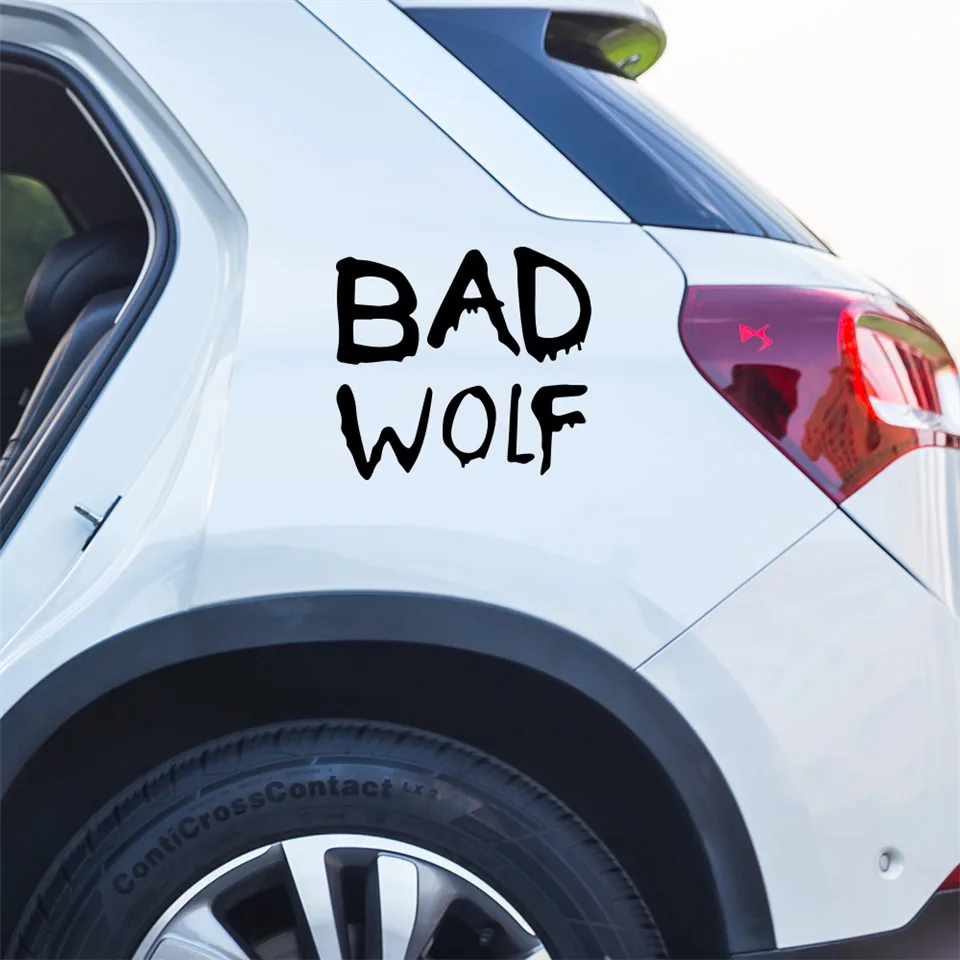 Cunymagos Doctor Who Bad Wolf Fashion Car-Styling Vinyl Stickers Decals Fashion Creative Car Body Window Wall Toilet Stickers 13cm11 (7)