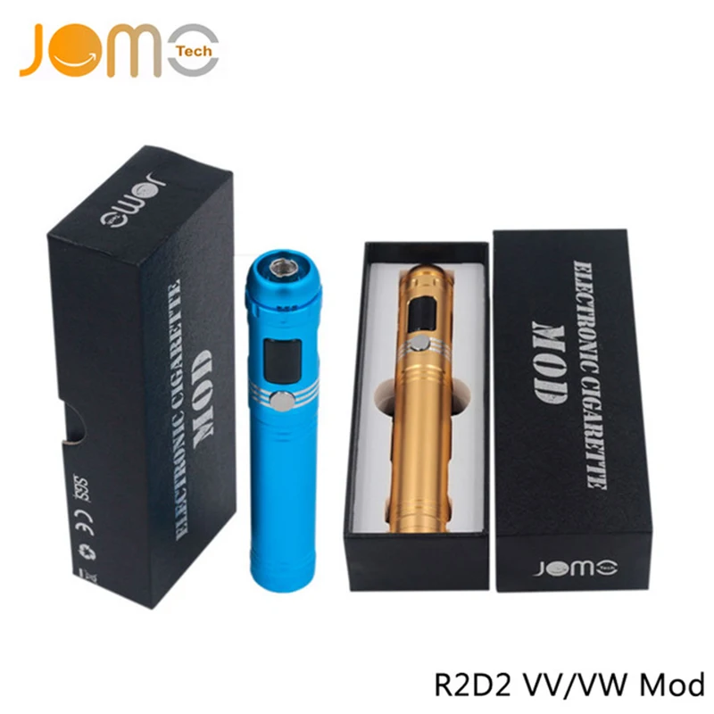 Promotion! 5xOriginal JomoTech R2D2 18650 Battery Mod 510 Ego OLCD Electronic Cigarette Variable Wattage for Protank MT3 H5 | Электроника