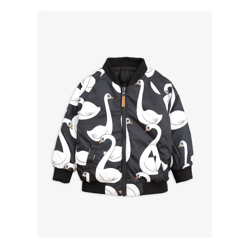 Kids Jacket Autumn Winter MR StRafina Girls Boys Swan Leopard Double-sided Jacket Coat for Kids Baby Outerwear Overcoat
