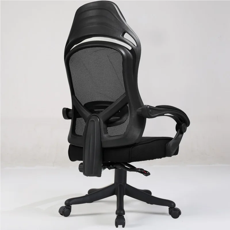 Семейный офис может лежать босс стул лифт поворотный стул Массаж положить ноги - Цвет: Black no footrest