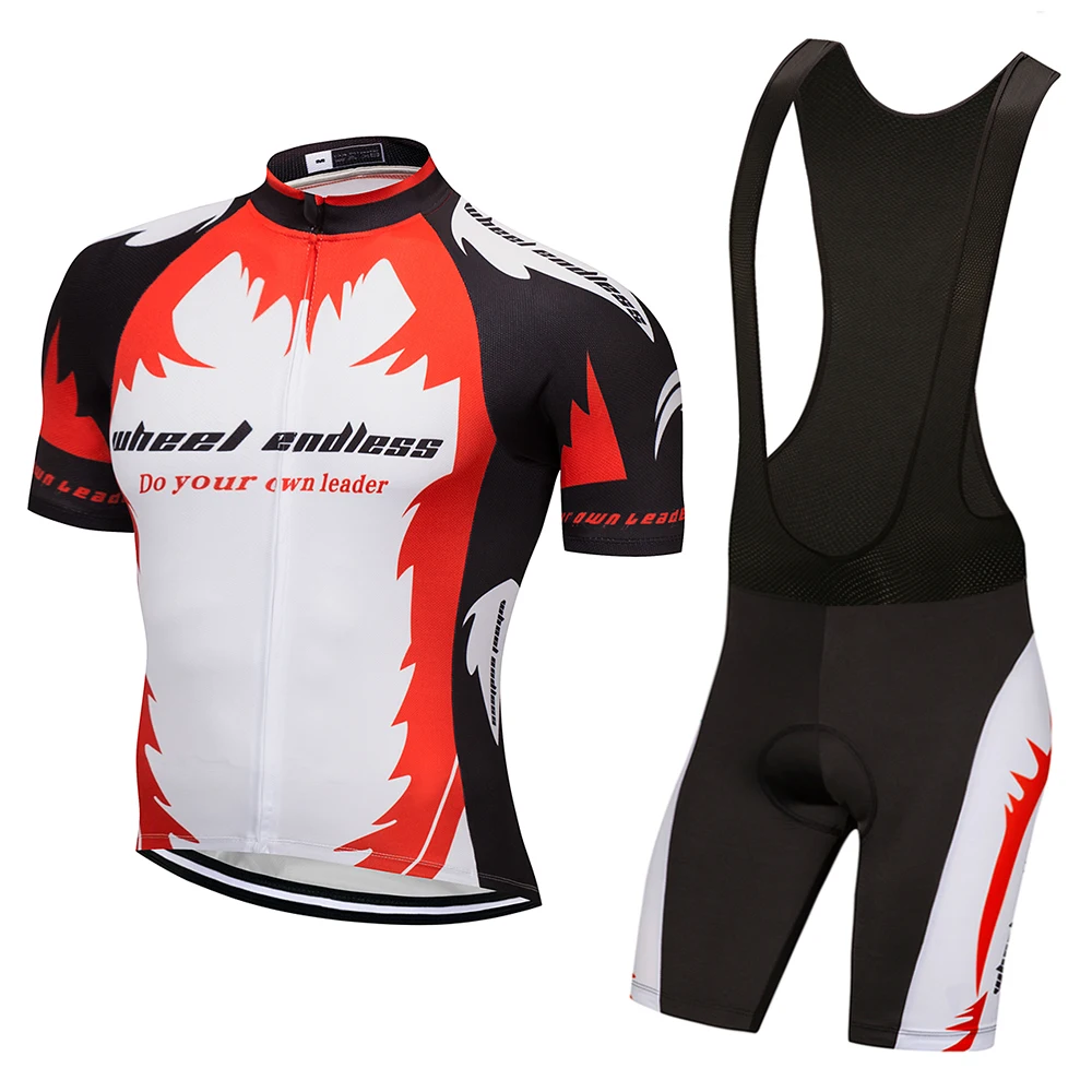 Wheel endless 2018 Summer Short Sleeve Cycling Set Mountain Bike Clothing Breathable Bicycle 