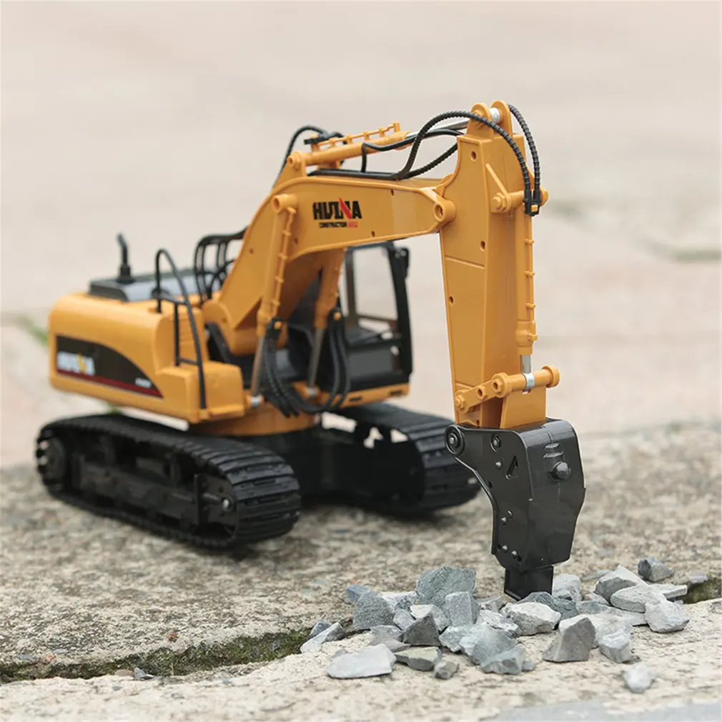 

HUINA TOYS 1560 1/14 16CH Alloy RC Broken Drilling Truck Engineering Construction Car Vehicle with Sound Light Rotate 680 de RTR