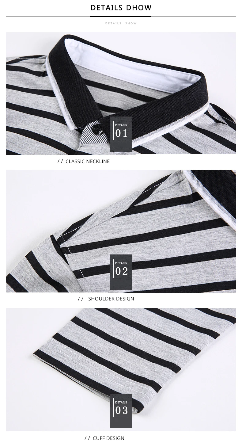 Топ класс Новые модные бренды рубашек-поло мужская полосатая приталенная рубашка с длинным рукавом для мальчиков хлопок спандекс поло Повседневная мужская одежда