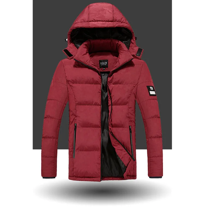 

Men's Winterr Youth Cotton Coat Thicken Plus Size Down Jacket Cold Protection Keep Warm Sport Outdoor Coat Top Men