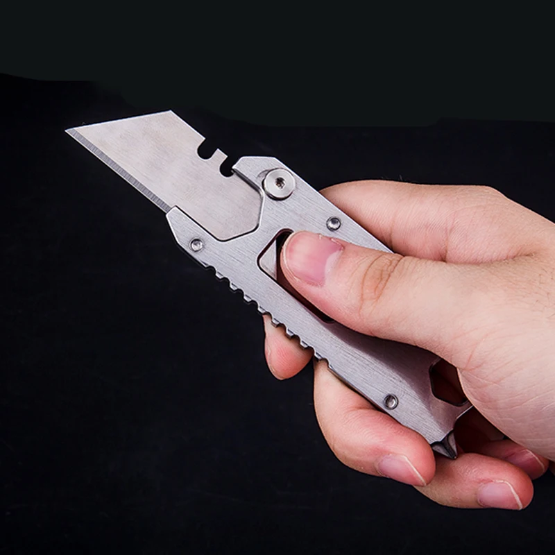 Outdoor multi-purpose opener screwdriver wrench tungsten head portable mini Paper cutting art knife EDC gadget