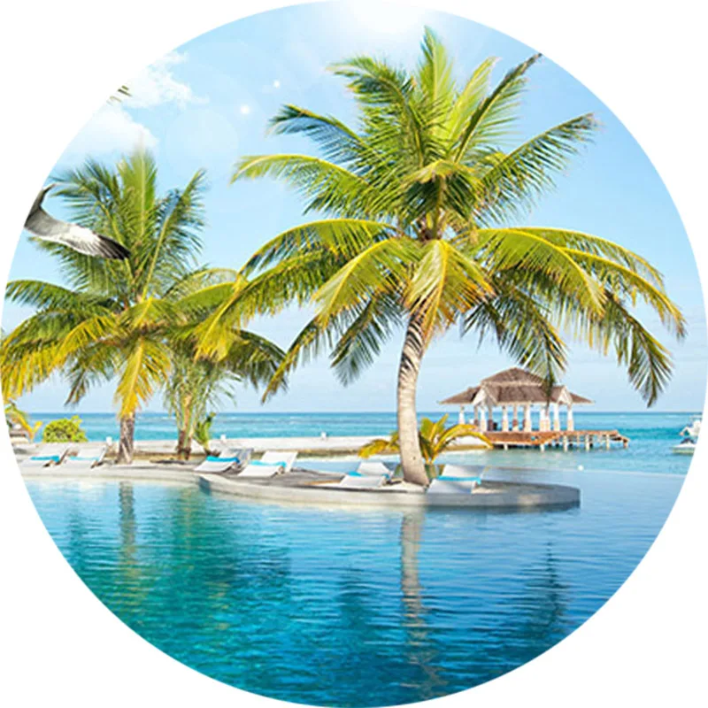 papel de parede foto 3d estereo piscina 03