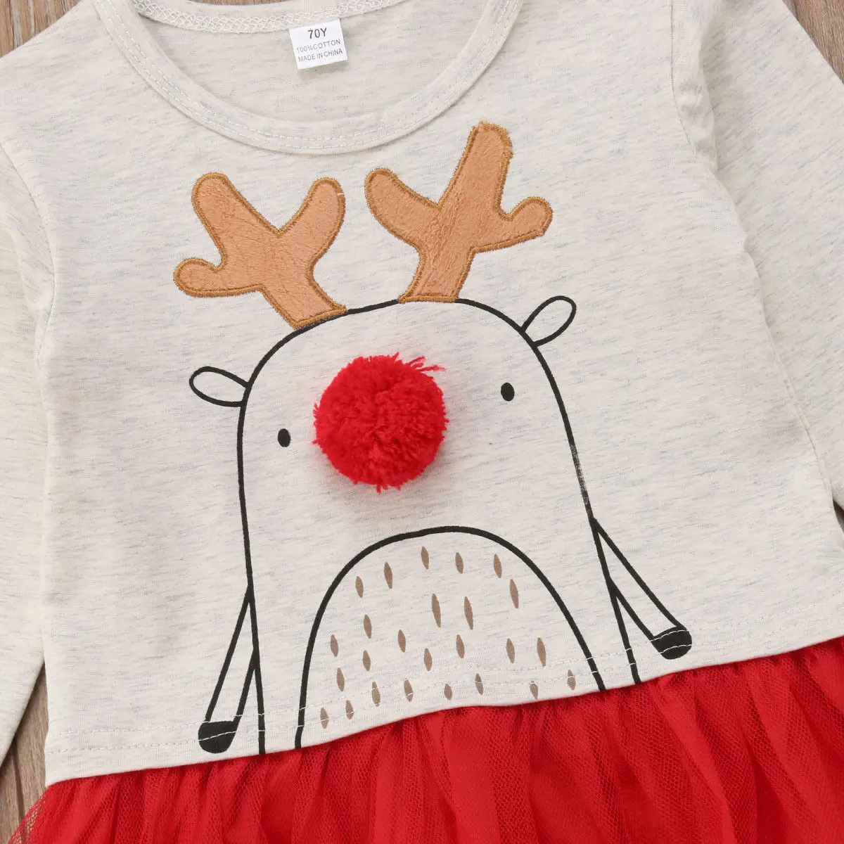 Christmas-Kid-Baby-Girl-Lace-T