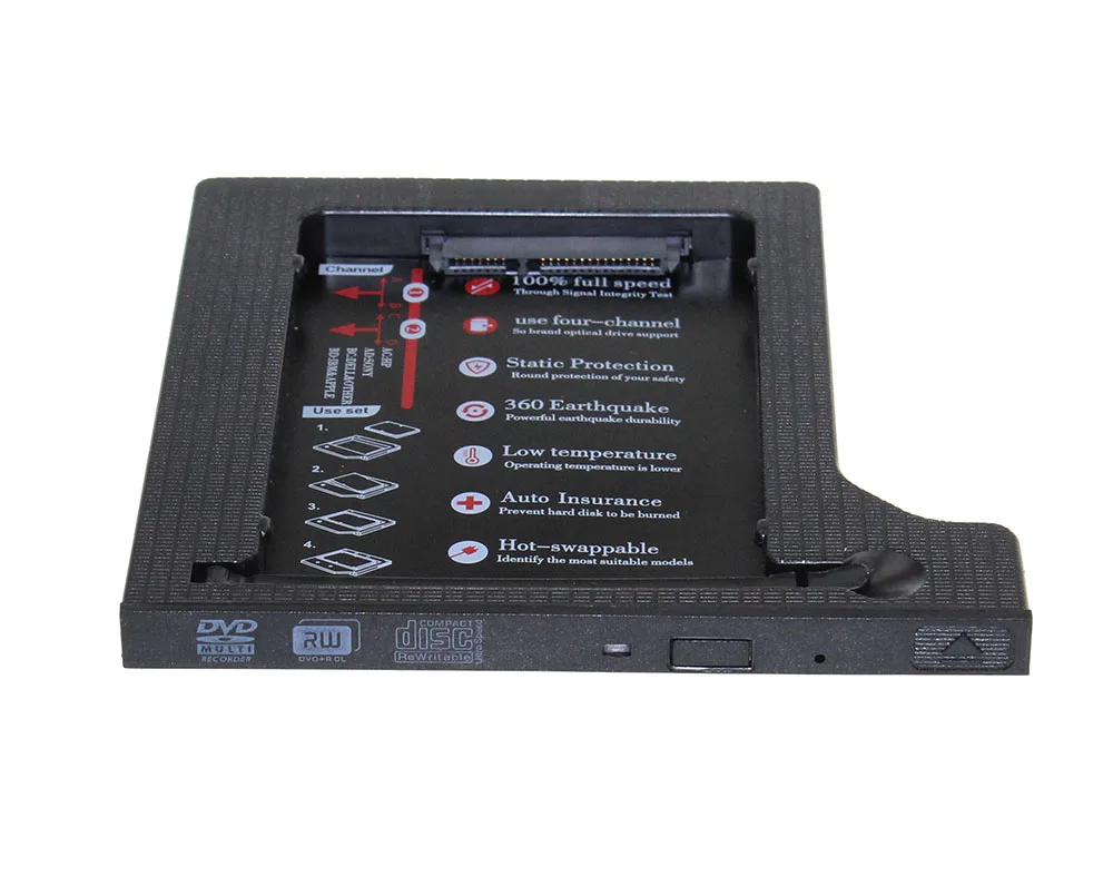 Лидер продаж жесткий диск 1 ТБ 2nd HDD Caddy SATA 2," чехол для SSD, HDD для ноутбука ODD DVD/CD-ROM Optibay