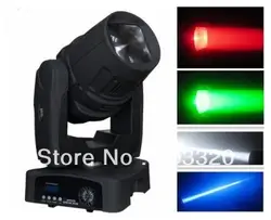 Горячая 60 Вт LED Moving Head Beam С 7 гобо (сменный) эффект гобо-поток гобо трясти двунаправленный вращения 3-Призма