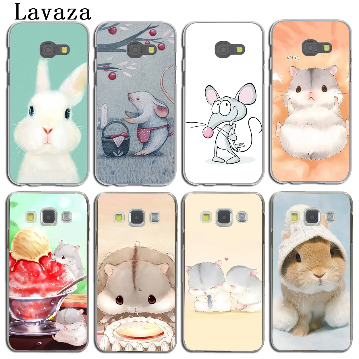 

Lavaza Rabbit mouse Hamster Phone Cover Case for Samsung Galaxy Note 10 8 9 A9 A8 A7 A6 Plus 2018 A3 A5 2017 2016 2015 Cover