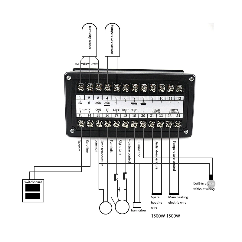 XM-18 AC 110V 220V 50Hz инкубатор контроллер термостат гигростат 0~ 99,9 C с датчиком температуры и влажности для яичного питомника