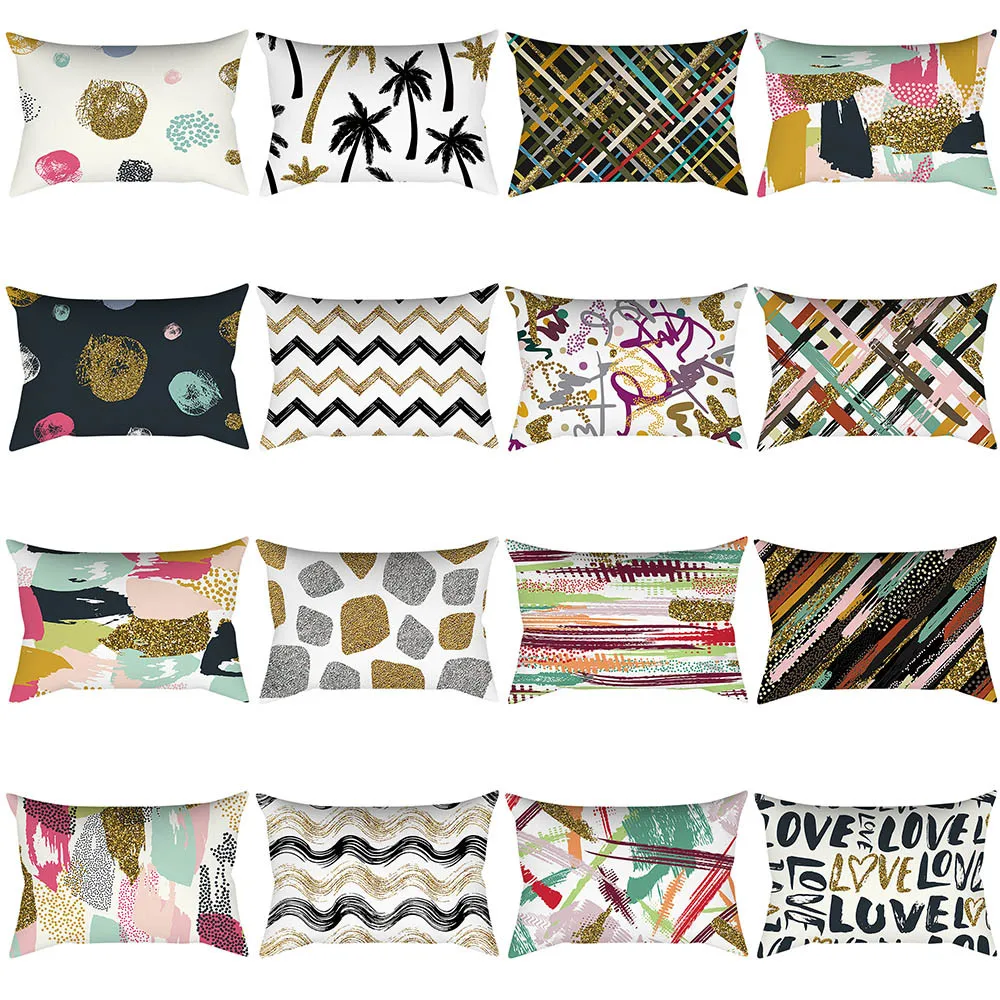 

30X50cm Cushion Cover Small Fresh Printing Square Pillowcases Home Decoration Car Sofa Housse Coussin throw Pillow Case L4