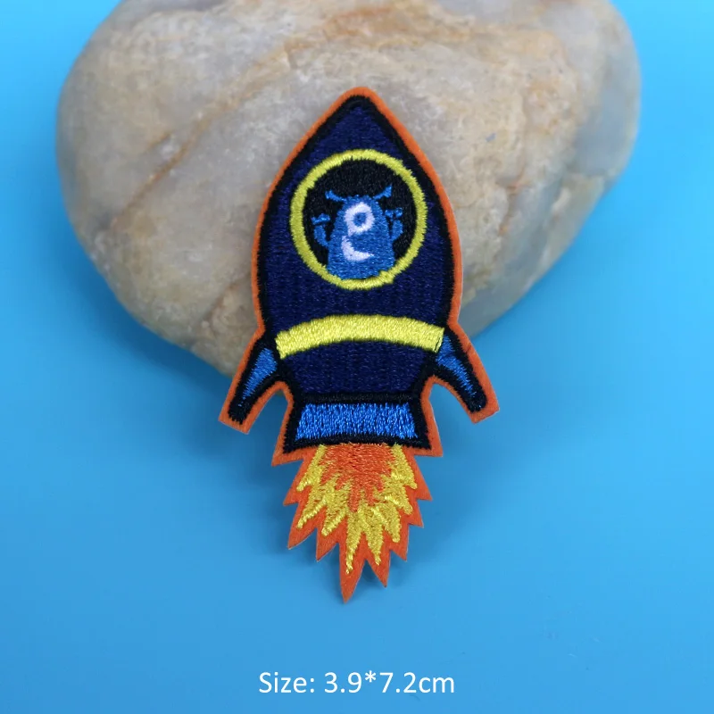 Железные планетарные космонавты и ракеты вышитые нашивки шляпа для одежды DIY Полосы Аппликация значок наклейки одежда аксессуары