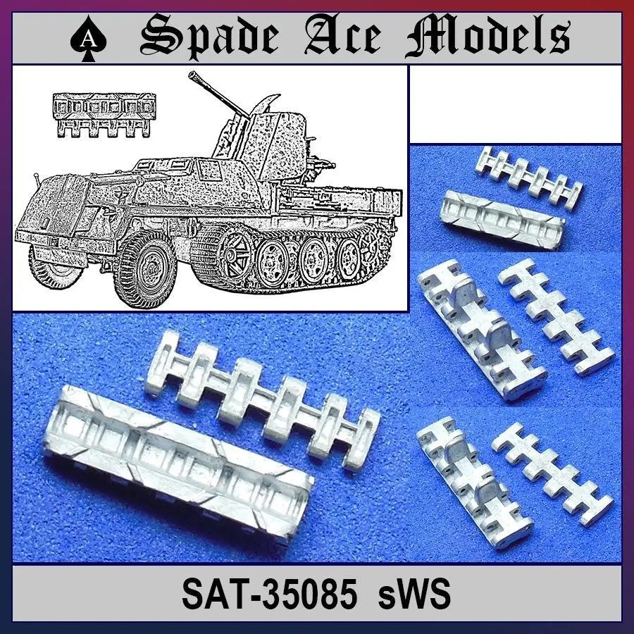 Spade Ace 1/35 35085 Metal Track German sWSin Model Building Kits from