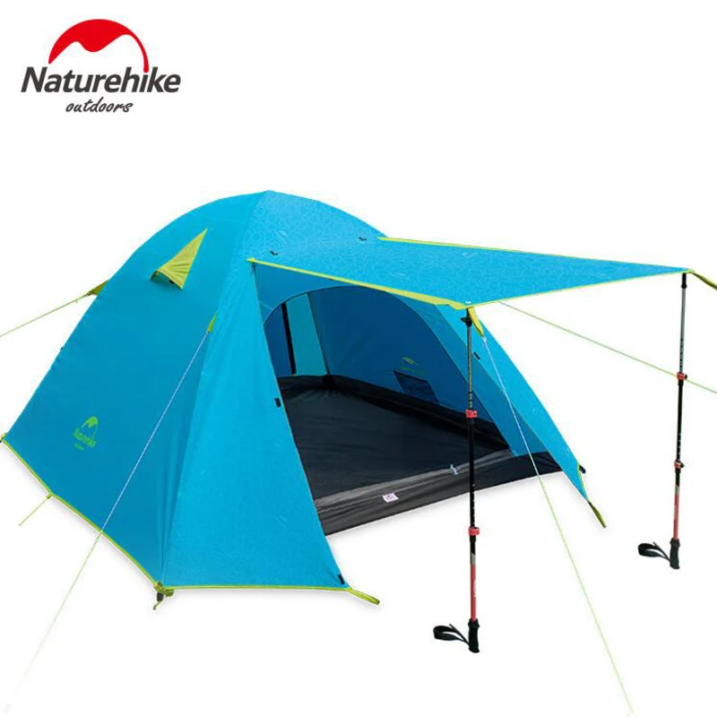 

Naturehike Tourist Tent 4 People Outdoor Camping Tents For Rest Family Beach Hiking Fishing Double Layer Waterproof Tent