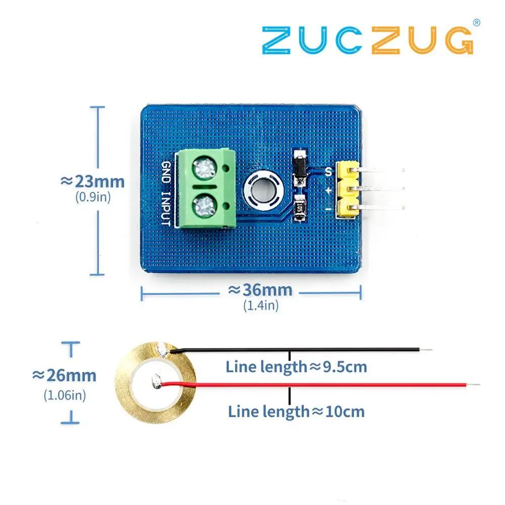 

Drum Simulate Piezoelectric Sensor Analog Ceramic Vibration Sensor Module Piezoelectricity For Arduino DIY KIT