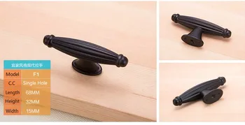 

10Pcs Modern Concise Design Style Black Zinc Alloy Cabinet Knob ( L:68MM H:35MM)