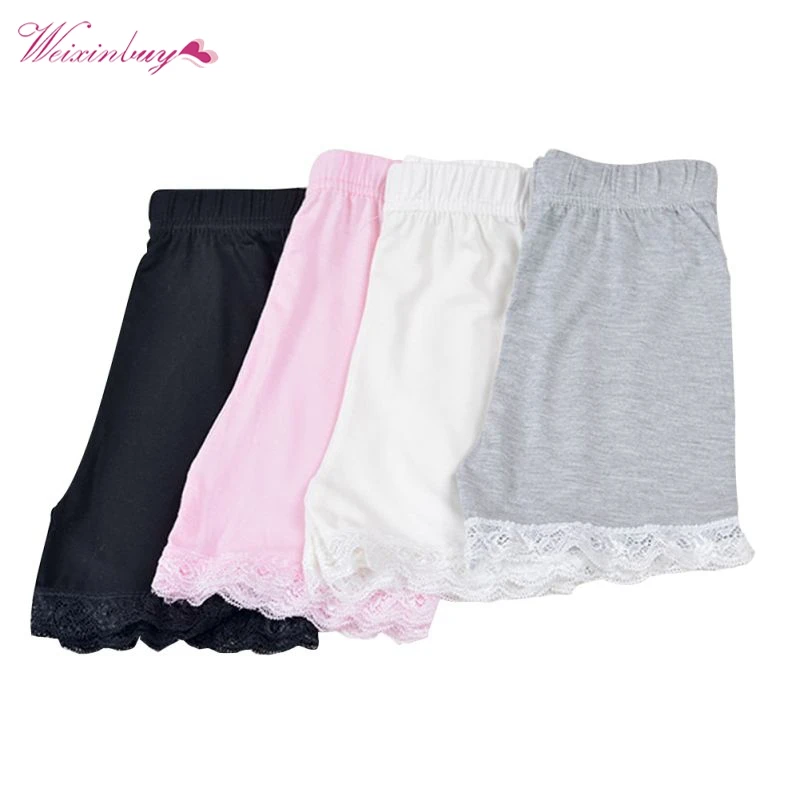 2 7Y Colors Kids Girls Safety Pants Children Toddler Lovely Stretch