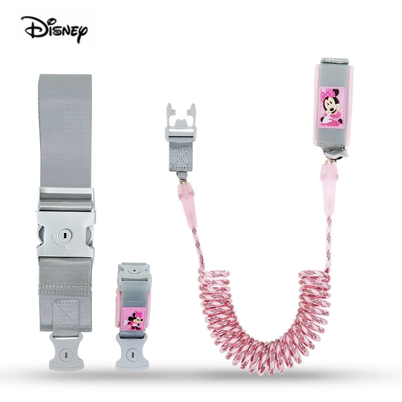

Disney Minne Mickey Baby Anti Lost Wrist link Leash Safety Harness Strap Rope Outdoor Walking Wristband For Toddler Girls Boys