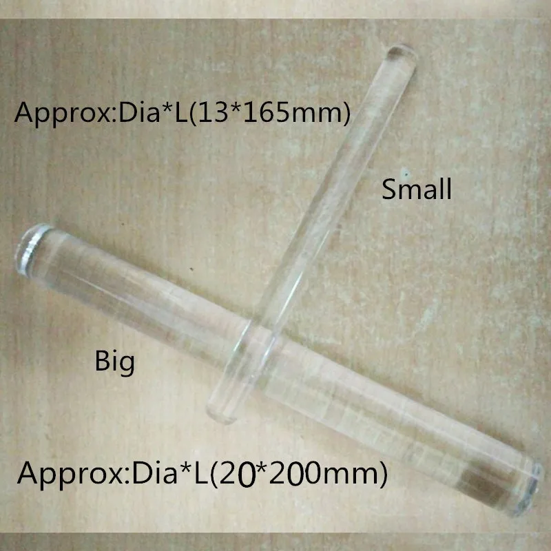 Новинка 2 шт./компл. прозрачный акриловый прокатки Шпильки для полимерной глины Инструменты помадка выпечки тортов rl008