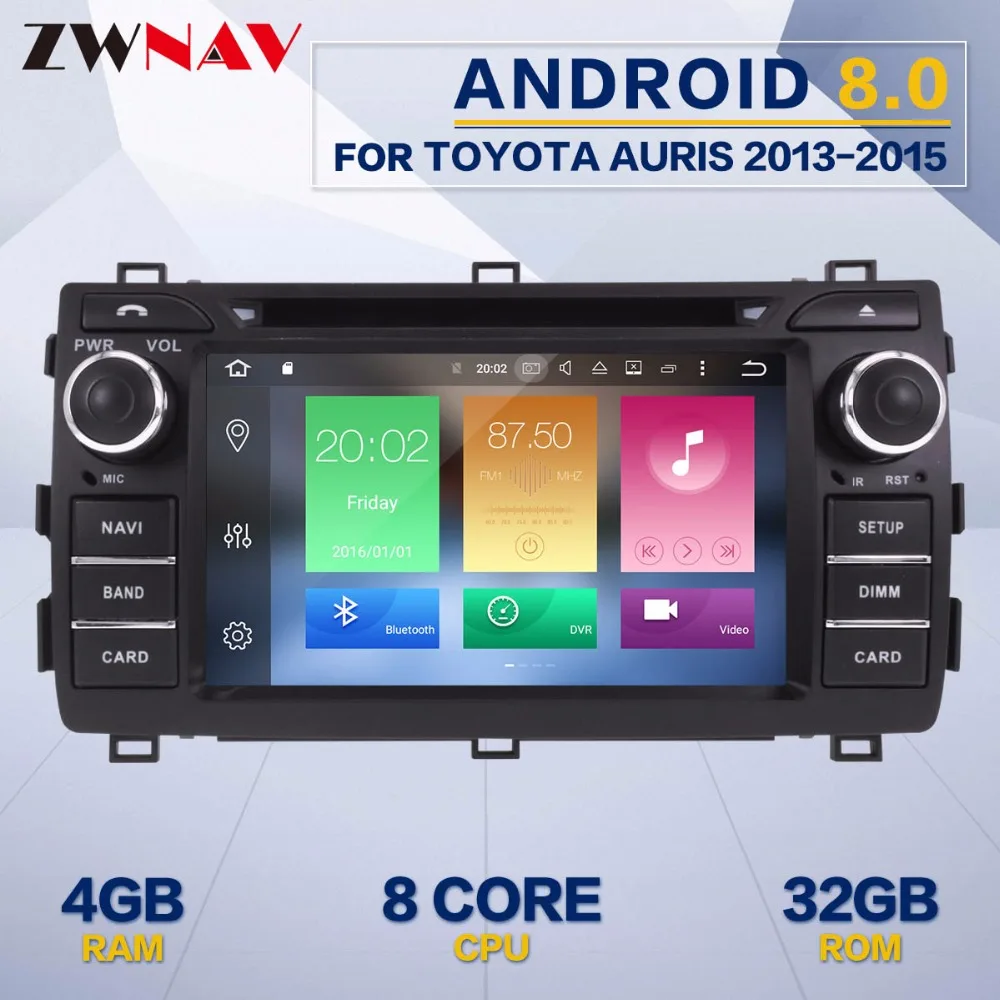 Top 8 Core Android 9.0 4+32GB Car DVD player GPS navigation radio Satnav Stereo head unit For Toyota Auris 2013 2014 2015 Free map 2 Top 8 Core Android 9.0 4+32GB Car DVD player GPS navigation radio Satnav Stereo head unit For Toyota Auris 2013 2014 2015 Free map 2