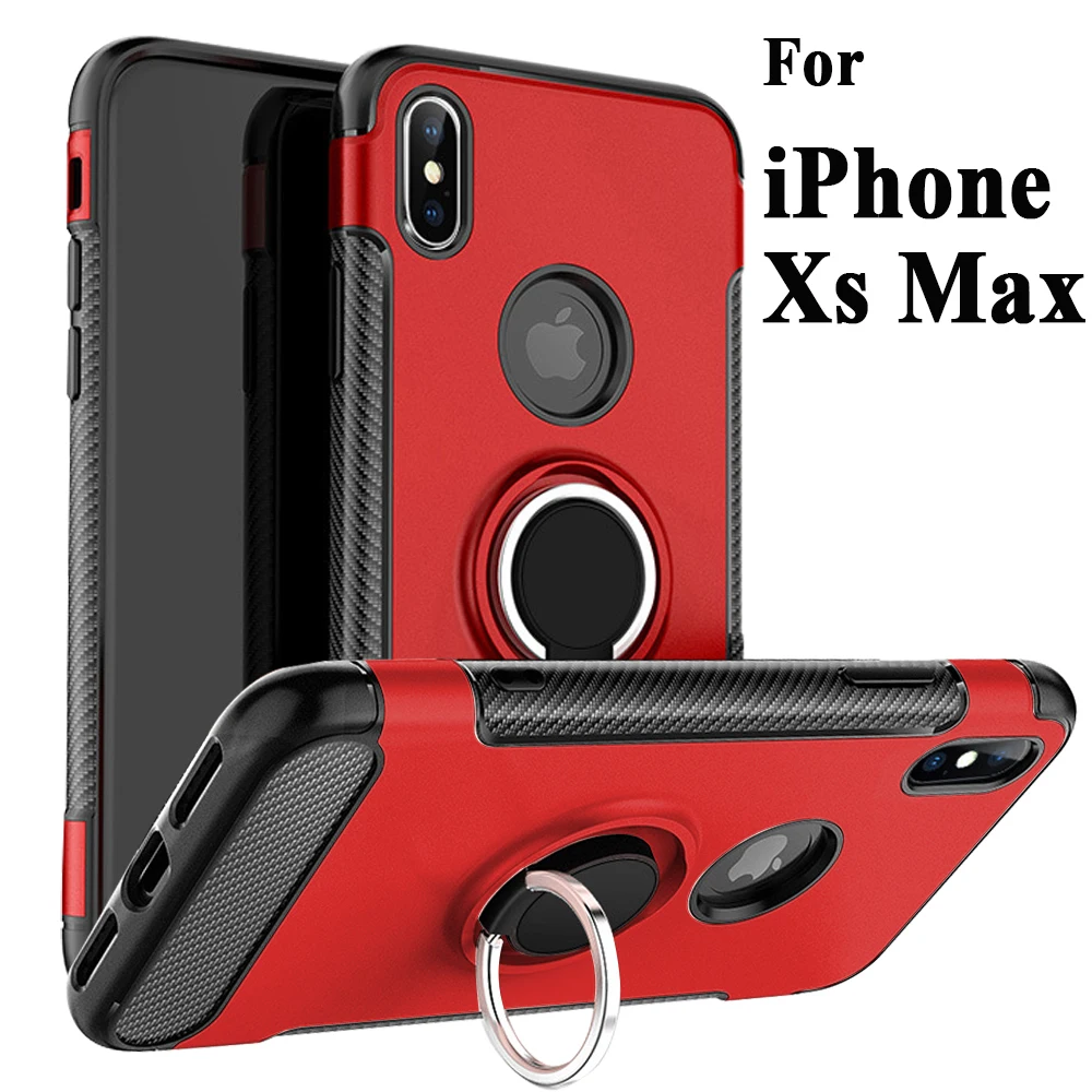 Чехол на iphone xs max роскошные чехлы xsmax с кольцом Магнитный x s sx mas mac iph xphone ip kickstand