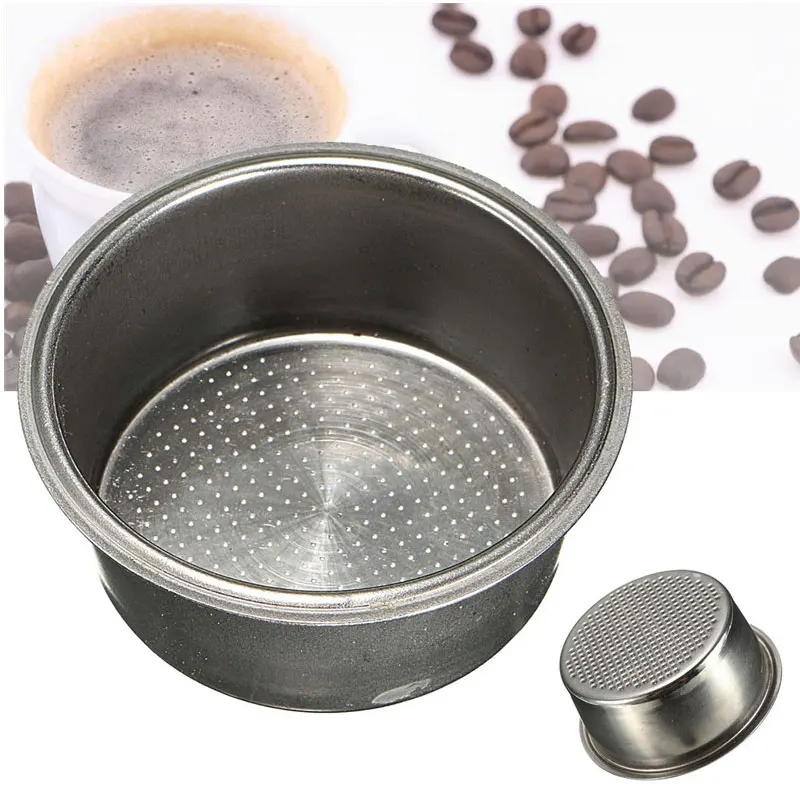 

Reusable Coffee Filter Basket Stainless Steel Coffee Machine Non-pressured 2-cup Filter Basket