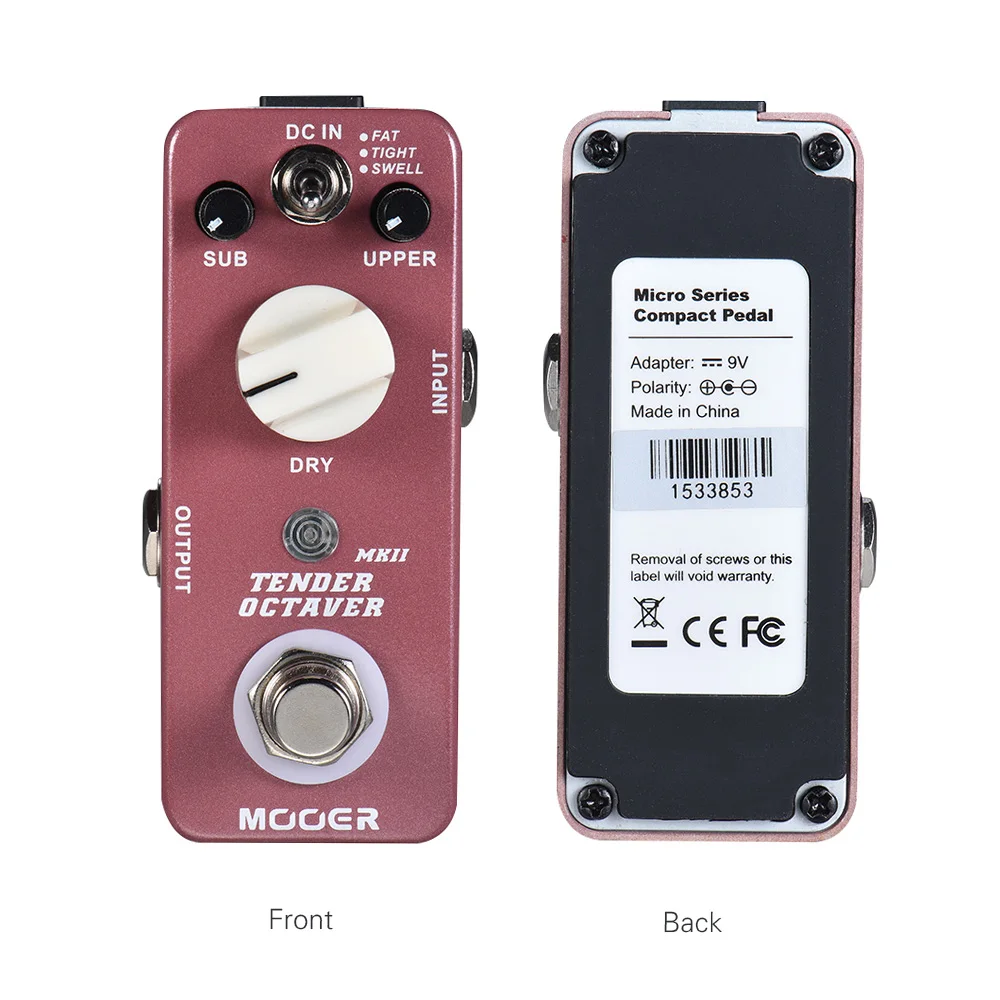 MOOER TENDER OCTAVE MKII Octave педаль для гитарных эффектов 3 режима истинное отключение