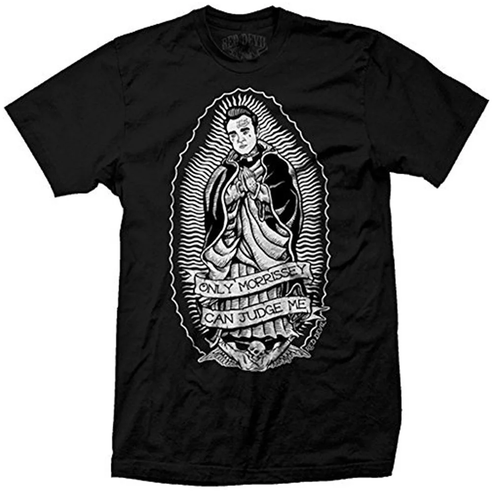 

Men's Red Devil Clothing Morrissey De Guadalupe T-Shirt Black TOPS(S-XXXL)