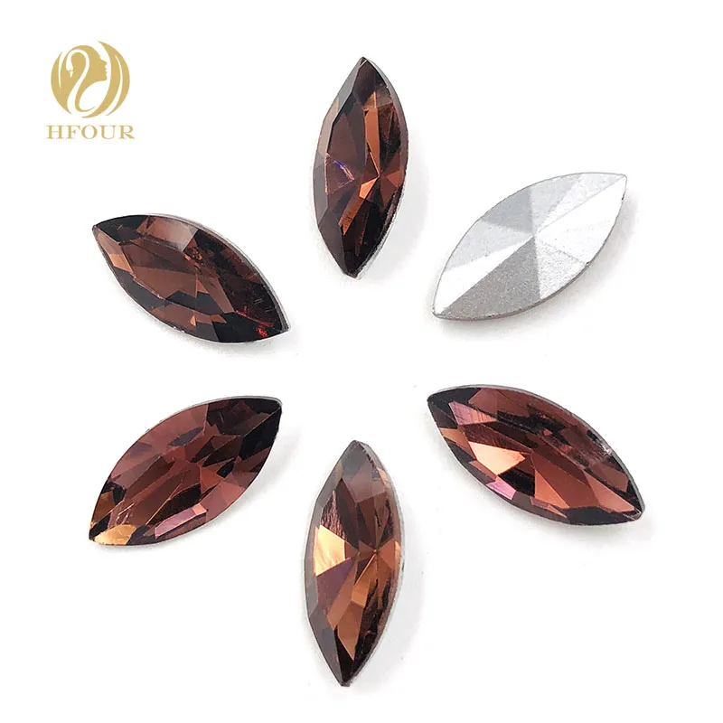 NEW Wine Red Leaf shape pointback glue on rhinestones horse eye glass crystal Rhinestone DIY nail art/clothing Accessories | Дом и сад