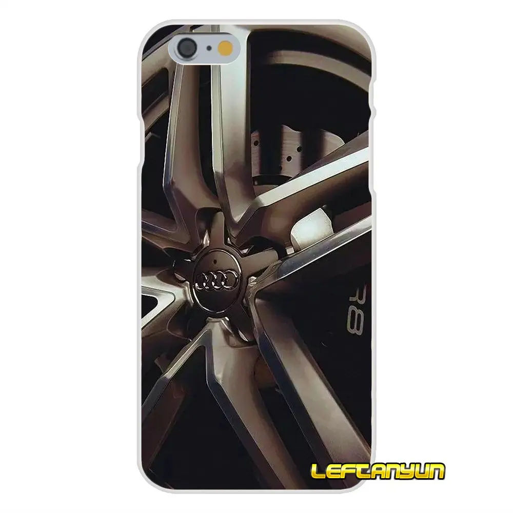 Горячая Audi колеса автомобиля узор Тонкий силиконовый чехол для iPhone X 4 4S 5 5S 5C SE 6 S 7 8