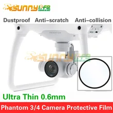 DJI Phantom 3/4 Accessories Camera Glass Film Ultra Thin Protective Film Dustproof Anti-scratch
