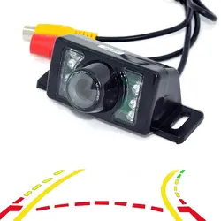Переменная динамического траектории треков автомобилей заднего вида Камера для 7LED Ночное Видение автомобиль CCD Авто Парковочные системы