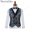 2021 New Formal Suits Men Wedding Suit Slim Fit Business Groom Suit Set XS-5XL Dress Suits Tuxedo For Men (Jacket+Pants+Vest) 4