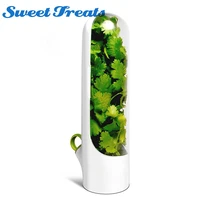 Подсластители премиум-класса Хранитель трав и контейнер для хранения трав, сохраняет зелень и овощи свежими в 2 раза дольше