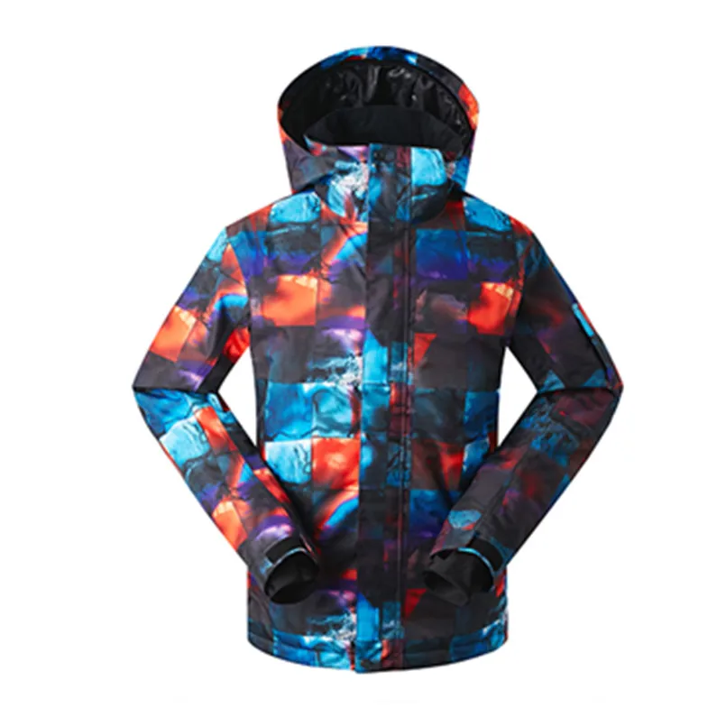 2018 invierno GS Snowboard Chaqueta impermeable Chaqueta de esquí de los hombres traje de esquí de nieve Chaqueta Esqui Hombre Mannen de esquí-jack
