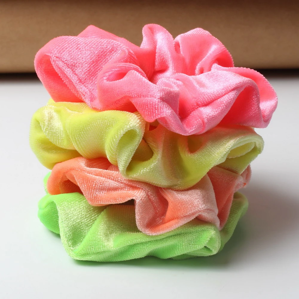 1//3Pcs Elastic Ponytail Holders Ties Silky Scrunchies Set Women Hair Accessories