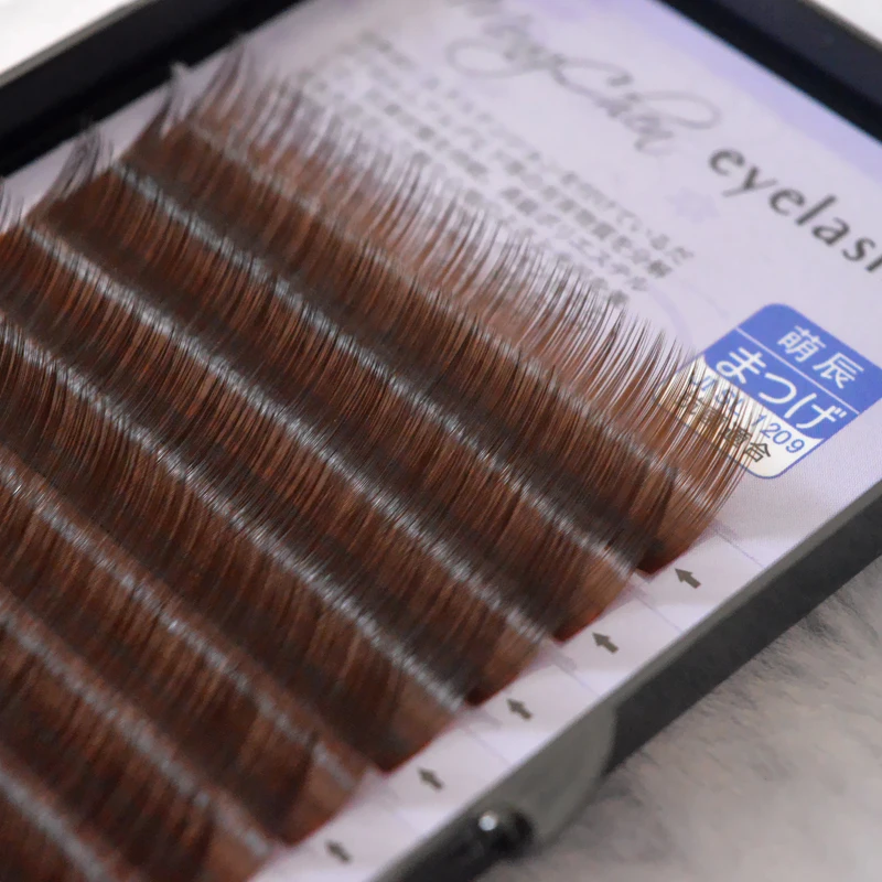 QSTY 0 07 B C False Eyelashes Individual Eyelash Extension Color Fake Eye Lashes Mink Eyelash 3