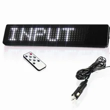 23X5X1 см светодиодный дисплей, Светодиодный дисплей, Автомобильный дисплей, 5 цветов, пульт дистанционного управления, Diy светодиодный дисплей, автомобильное такси, светодиодный программируемый сигнал, DC12v