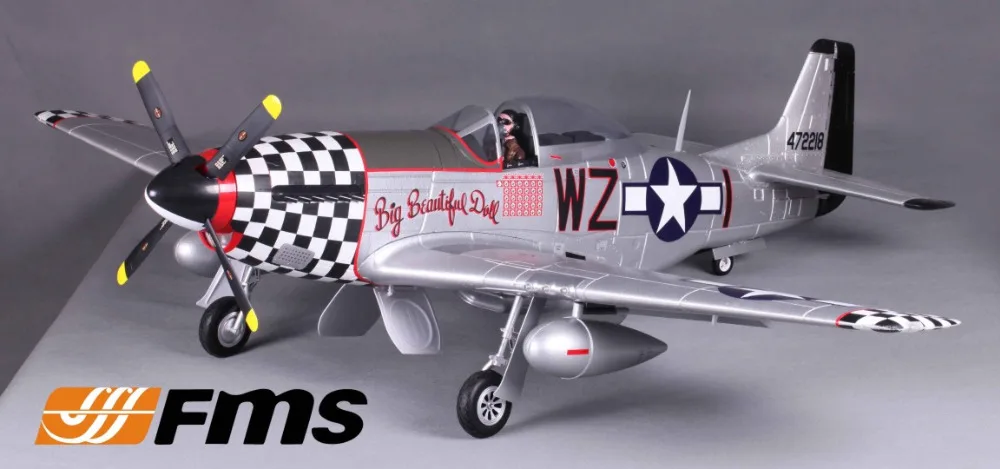 

FMS 1400MM 1.4M P51 P-51 D Mustang BBD Big Beautil Doll Newest V8 PNP Gaint Warbird Big Scale RC Model Plane Aircraft